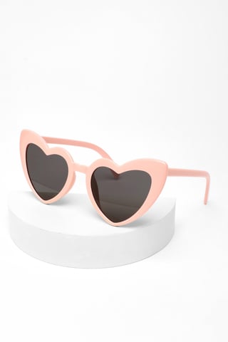 Pink Heart Sunglasses