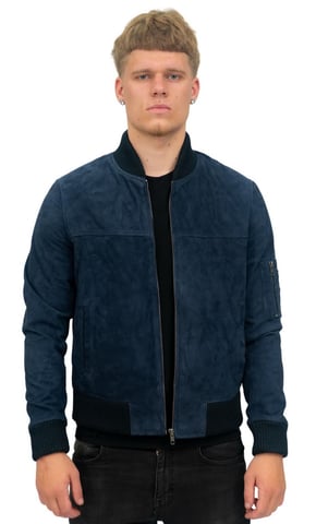 Chaqueta bomber MA-1 de ante de cabra para hombre - Auckland