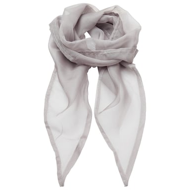 Premier Unisex Adult Colours Chiffon Scarf (Silver)