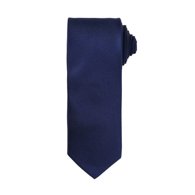 Premier Mens Micro Waffle Formal Work Tie (Navy)