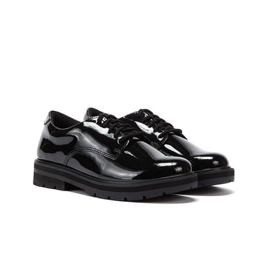 Clarks Prague Lace O Youth Patent Shoes
