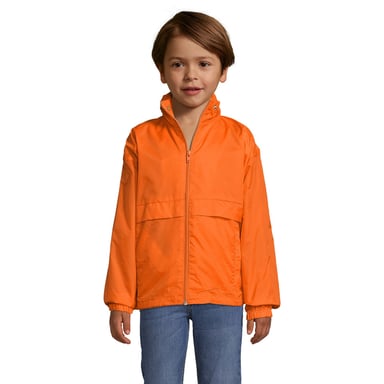 SOLS Childrens/Kids Surf Windbreaker (Orange)