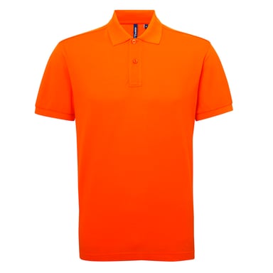 Asquith & Fox Mens Short Sleeve Performance Blend Polo Shirt (Orange)