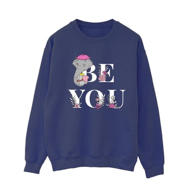Disney Womens/Ladies Dumbo Be You Sweatshirt (Navy Blue)