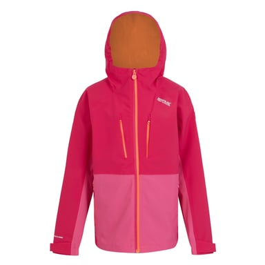 Regatta Childrens/Kids Highton V Full Zip Hoodie (Pink Potion/Flamingo Pink)