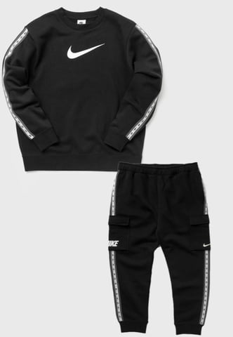 Chándal negro con cuello redondo y tejido polar Sportswear para hombre Nike