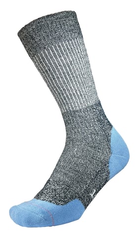 1000 Mile - Calcetines para mujer Fusion Repreve Doble Capa Anti Ampollas - Azul Marino / Azafrán