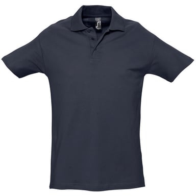 SOLS Mens Spring II Short Sleeve Heavyweight Polo Shirt (Navy)