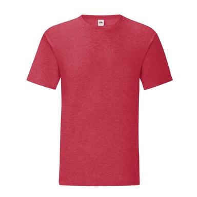 Fruit of the Loom Mens Iconic 150 Heather T-Shirt (Heather Red)