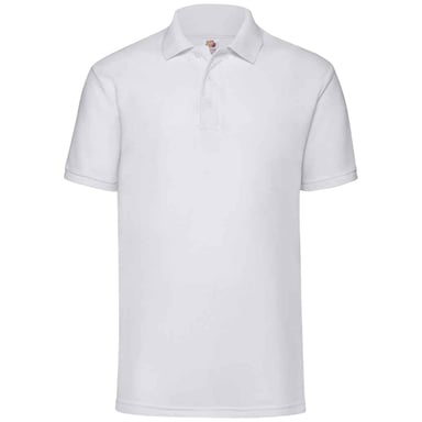 Fruit of the Loom Mens 65/35 Polo Shirt (White)