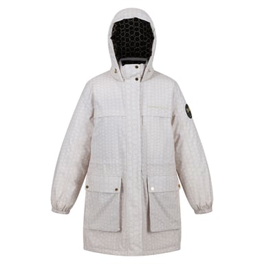 Regatta Womens/Ladies Christian Lacroix Cailar Pearl Longline Waterproof Jacket (Beige/Black)