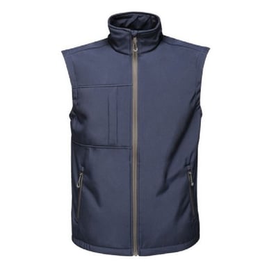 Regatta Mens Octagon II Printable Soft Shell Bodywarmer (Navy/Seal Grey)