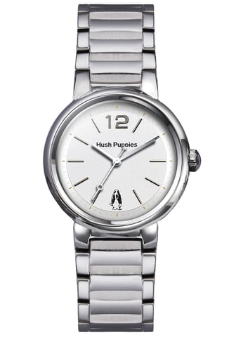 Hush Puppies: Reloj blanco Orbz para mujer