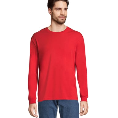 SOLS Unisex Adult Pioneer Long-Sleeved T-Shirt (Bright Red)