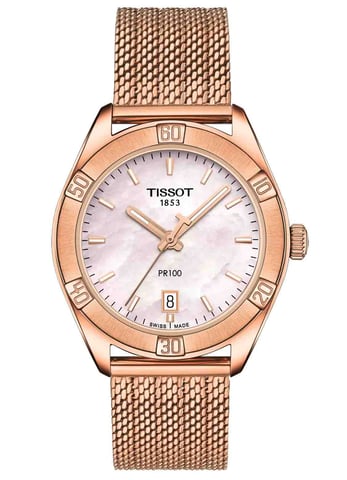 Tissot Pr 100 Sport Chic Women's Rose Gold Watch T1019103315100