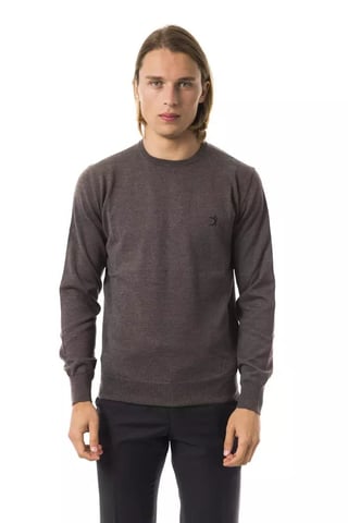 Suéter de Merino para Hombre en Gris Uominitaliani