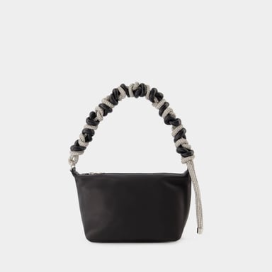 Bolso Hobo Phone Cord - Kara - Piel - Negro