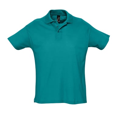 SOLS Mens Summer II Pique Short Sleeve Polo Shirt (Duck Blue)