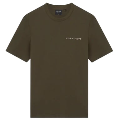 Camiseta verde Wilton con logo bordado de Lyle & Scott