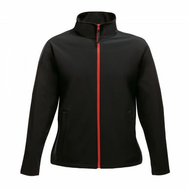 Regatta Womens/Ladies Ablaze Printable Soft Shell Jacket (Black/Classic Red)