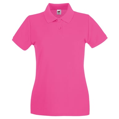 Fruit of the Loom Womens/Ladies Premium Polo Shirt (Fuchsia)