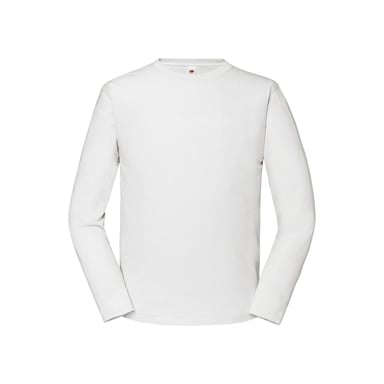 Fruit of the Loom Mens Iconic Premium Long-Sleeved T-Shirt (White)