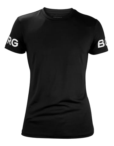 Björn Borg - Camiseta de manga corta de alto rendimiento para hombre - Negra