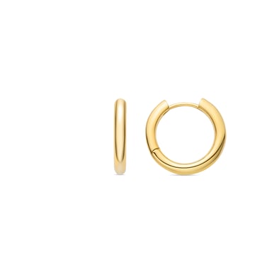 Pendientes Luxenter Kuye con Circonita Brillante acabado en oro amarillo de 18K