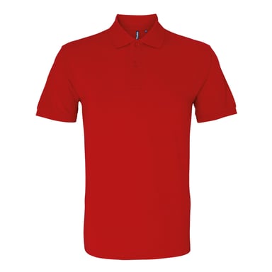 Asquith & Fox Mens Organic Classic Fit Polo Shirt (Cherry Red)