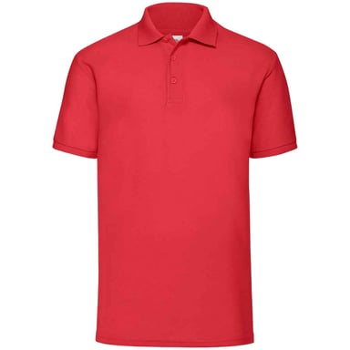 Fruit of the Loom Mens 65/35 Polo Shirt (Red)