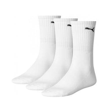 PUMA Crew 3Pck White Socks
