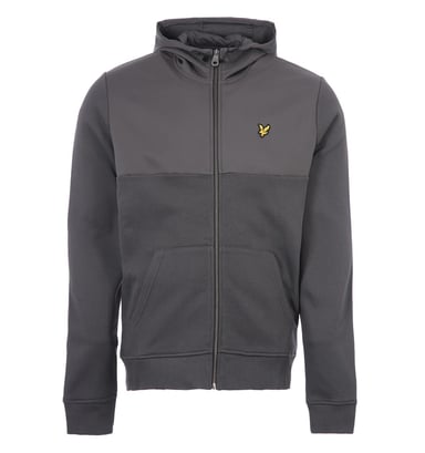 Lyle Scott Softshell Jersey sudadera con capucha gris y cremallera