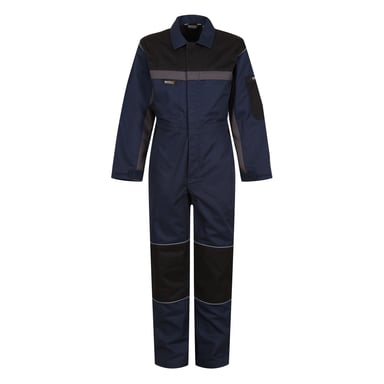 Regatta Childrens/Kids Contrast Snap Fit Jumpsuit (Navy/Black)