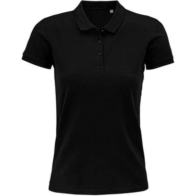 SOLS Womens/Ladies Planet Organic Polo Shirt (Black)