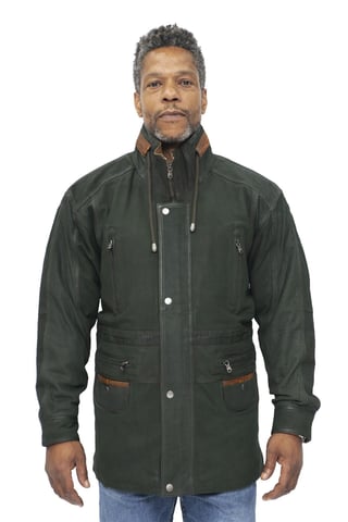 Parka de piel nobuck para hombre - Winnipeg