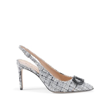 Slinky Boucle Slingback - Black