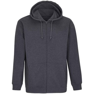 SOLS Unisex Adult Carter Full Zip Hoodie (Charcoal Melange)