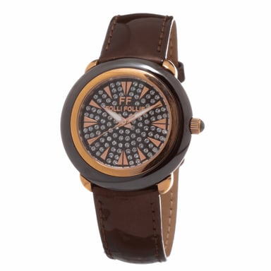 Folli Follie Reloj de mujer Cuarzo gris rosa oro