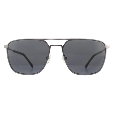 Gafas de sol Lacoste Aviator Mens matte gunmetal grey