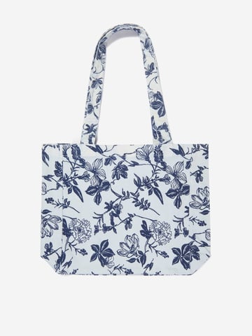 DL1961 Girls Floral Tote Bag in White