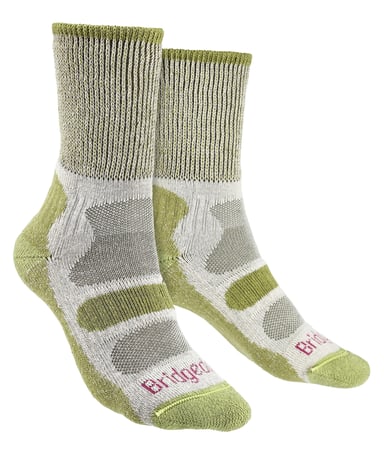 Bridgedale - Calcetines de algodón ligeros para mujer -Spring Green