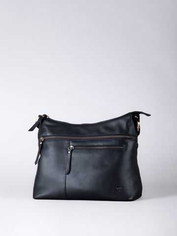 Winleigh Leather Shoulder Bag in Black