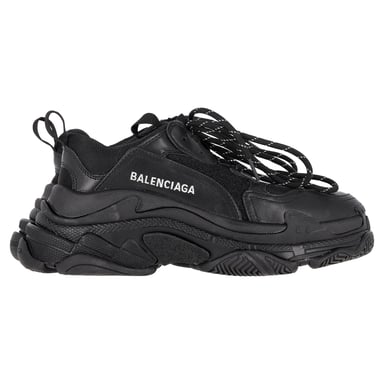 Balenciaga Track Sneakers in Black Polyurethane