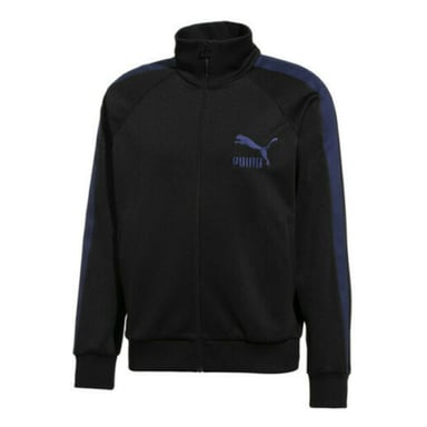Puma x Poggy Zip Up Up Mens Track Top Funnel Jacket Negro 576753 01