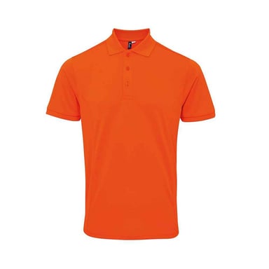 Premier Mens Coolchecker Plus Piqu Polo Shirt (Orange)