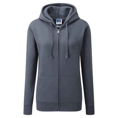 Russell Ladies Premium Authentic Zipped Hoodie (3-Layer Fabric) (Convoy Grey)