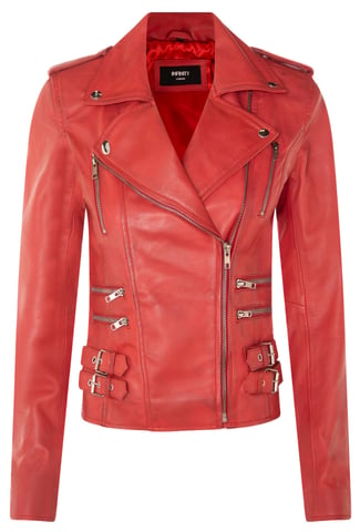 Chaqueta de motociclista de cuero Brando para mujer - Loddon
