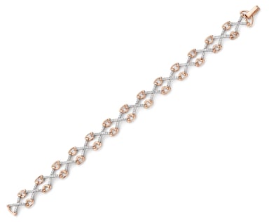 Orphelia Women's 925 Sterling Silver Bracelet - Rose ZA-7212
