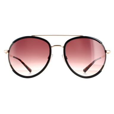 Gafas de sol Ted Baker TB1638 Gaia 001 Negro degradado marrón dorado