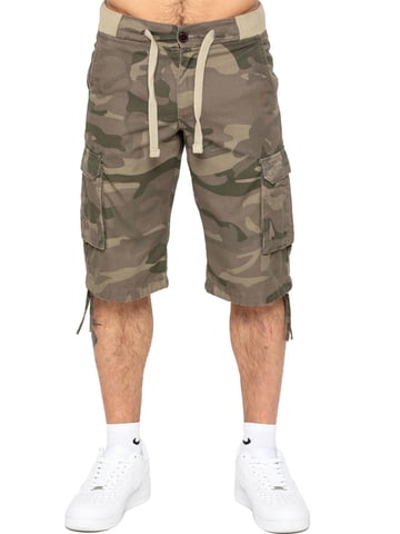 Enzo | Pantalones cortos de combate con estampado de camuflaje para hombre